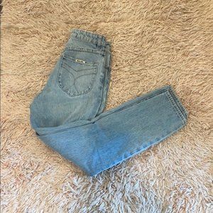 Rollas Dusters high rise slim straight jeans